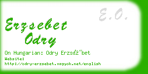 erzsebet odry business card